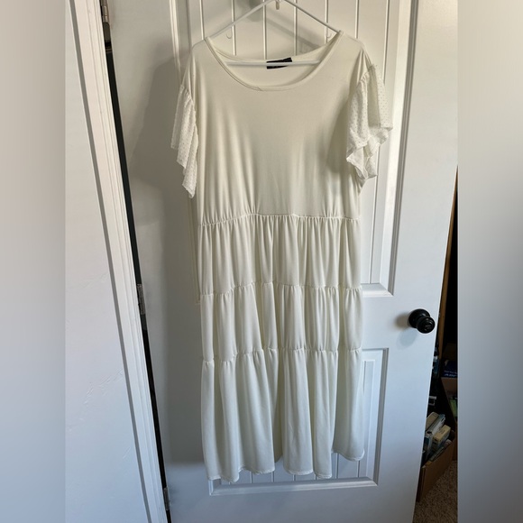 White Midi Dress - Picture 1 of 3